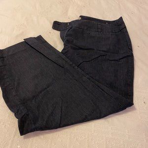 Ann Taylor Curvy Lightweight Denim Crops